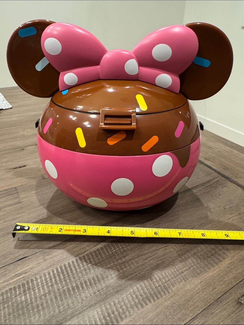 Disney sprinkle Pink Polka Dot Minnie popcorn bucket
